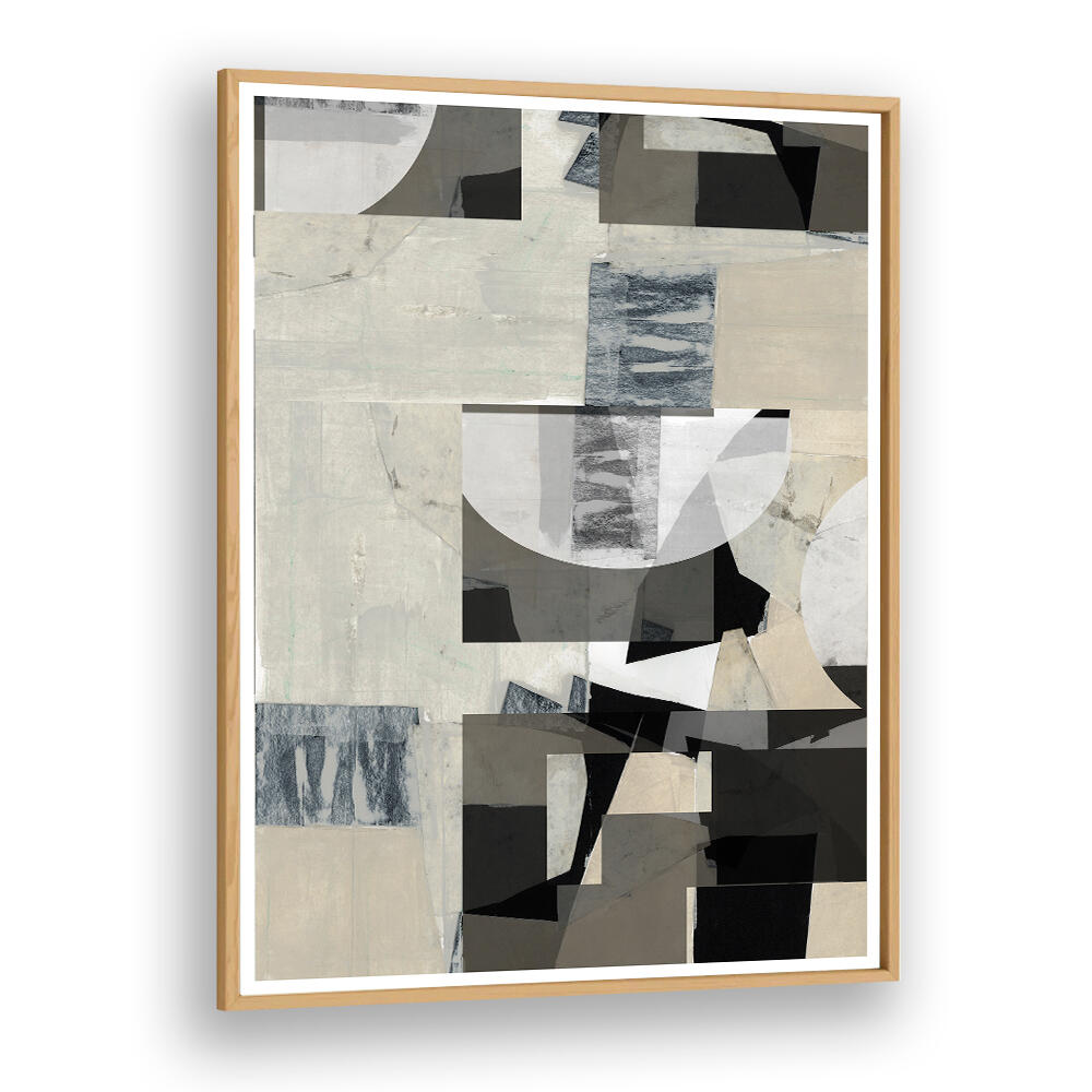 Sophisticated MONOCHROME COMPOSITION NO III, ABSTRACT PAINTINGS elevates modern decor with captivating artistry.