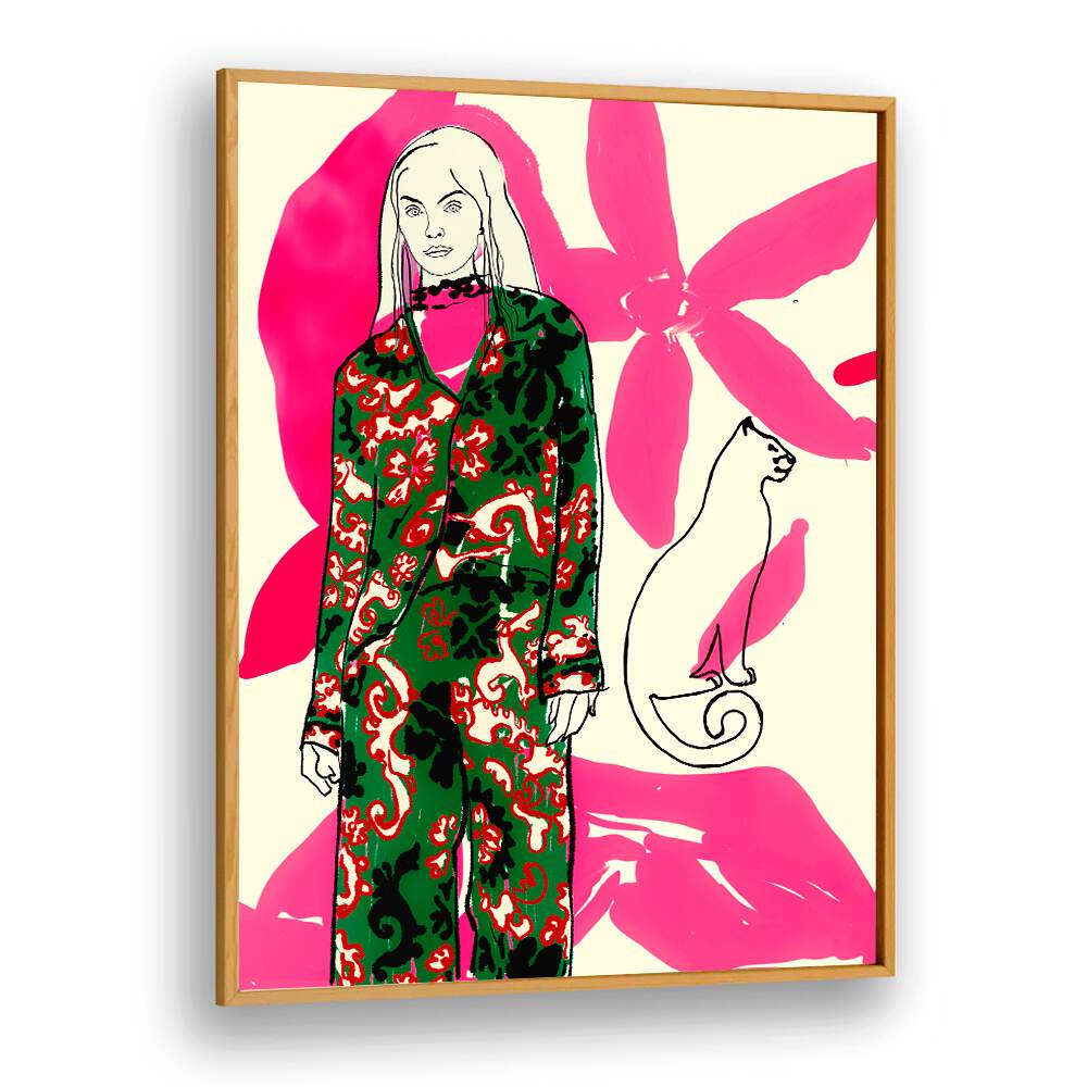 Stylish illustration from CATWALK NO III, PORTRAITS featuring vibrant colors and fashion-inspired design.