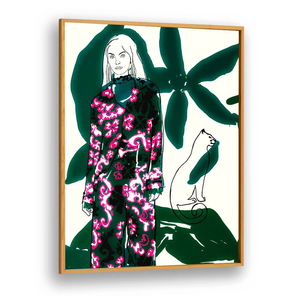 Stylish artwork from CATWALK NO XVIII, PORTRAITS, showcasing elegance in fashion and figurative illustration.