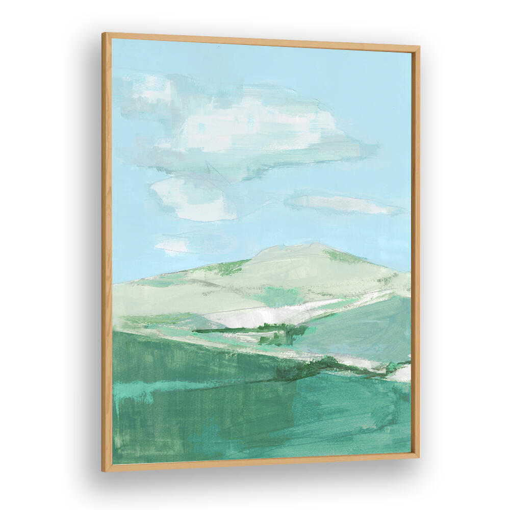 Serene hills and soft hues in PASTEL MEADOWS, LANDSCAPE PAINTINGS bring nature's beauty to your home.
