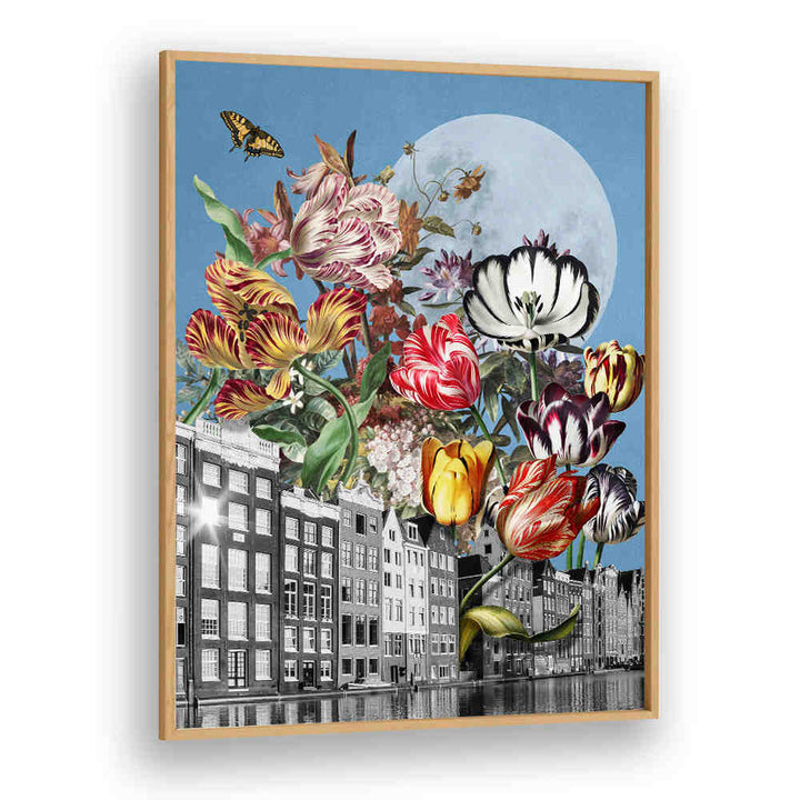 TULIPS AND BUTTERFLIES , SURREAL ART PRINTS