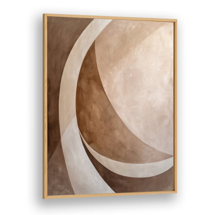 ABSTRACT ART BEIGE BROWN GEO ABSTRACT , ABSTRACT PAINTINGS