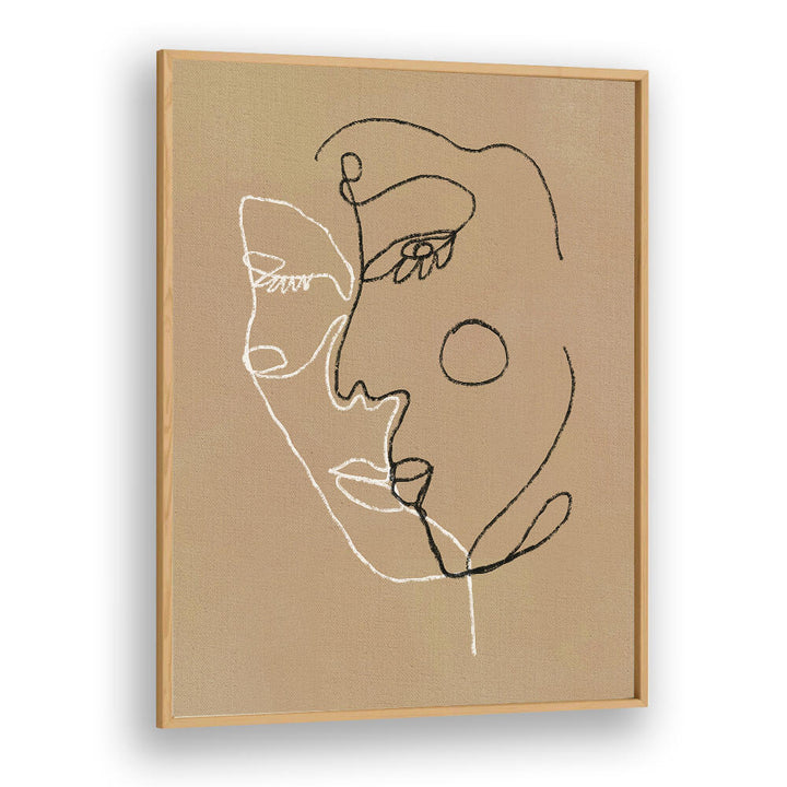 ABSTRACT FACES , LINE ART PAINTINGS