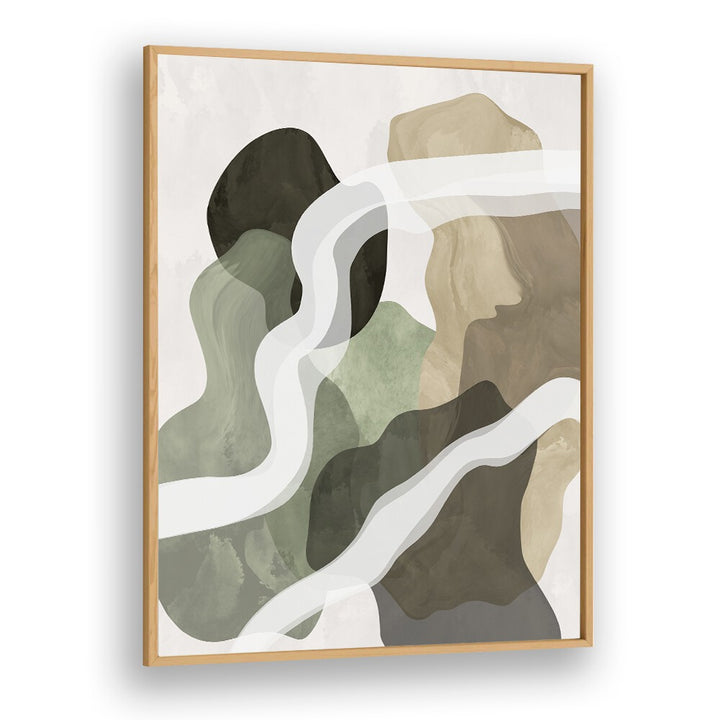 Stunning ABSTRACT GREEN FORMS, ABSTRACT PAINTINGS design elevates any space with vibrant colors and unique shapes.