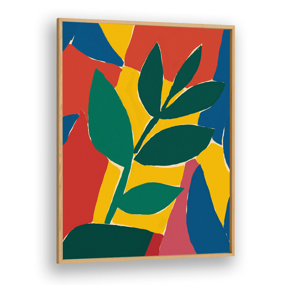 ABSTRACT LEAF HARMONY , FLORAL FLOWER PAINTINGS