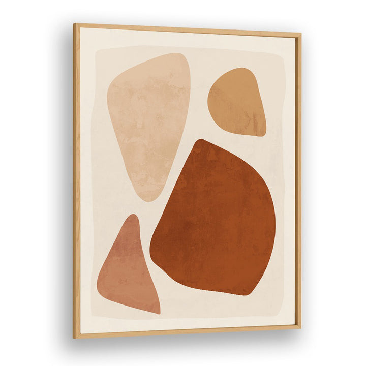 Stylish ABSTRACT SHAPES IX, GEOMETRIC ART PRINTS showcasing modern design with earthy tones and organic shapes.