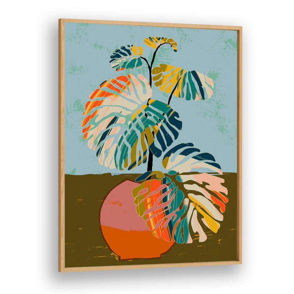 ABSTRACT TROPICAL MONSTERA