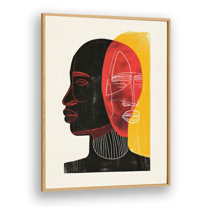 AFRICAN ART SMOOTH III , PORTRAITS & FIGURATIVE ILLUSTRATIONS