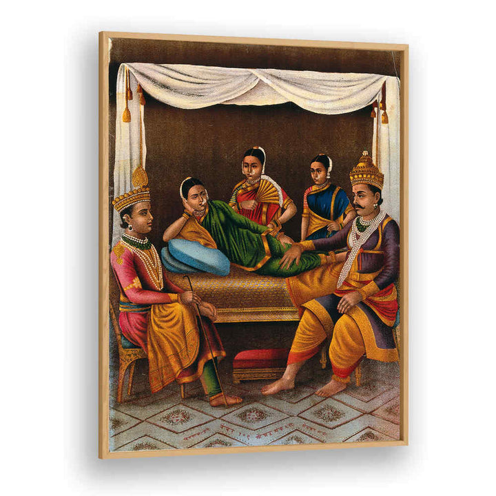 AHILYABAI HOLKAR WITH TWO FEMALE ATTENDANTS