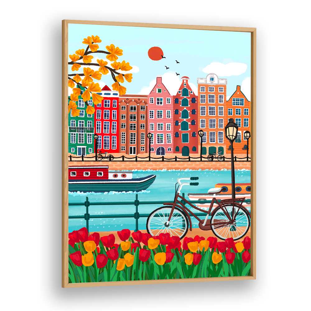 AMSTERDAM CANAL-SIDE CHARM ,TRAVEL POSTERS
