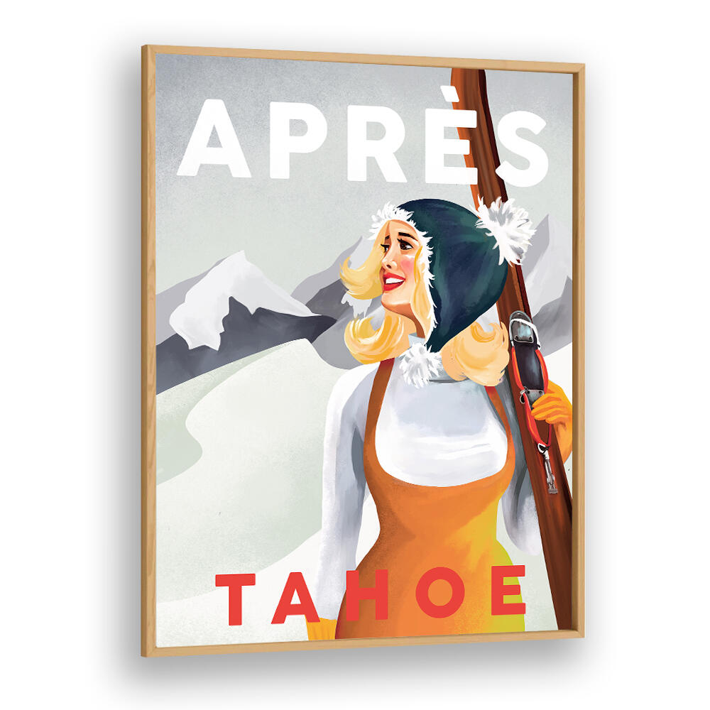 APRES SKI LAKE , VINTAGE TRAVEL POSTERS
