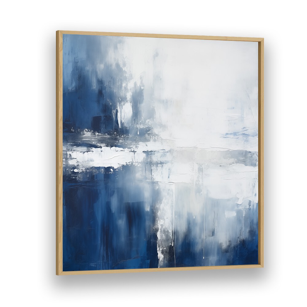 Elegant AQUA DREAMSCAPE, ABSTRACT PAINTINGS featuring soothing blues and whites, ideal for modern decor.