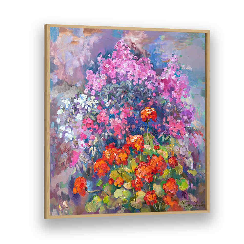 AROMA OF AUGUST , FLORAL FLOWER PAINTINGS