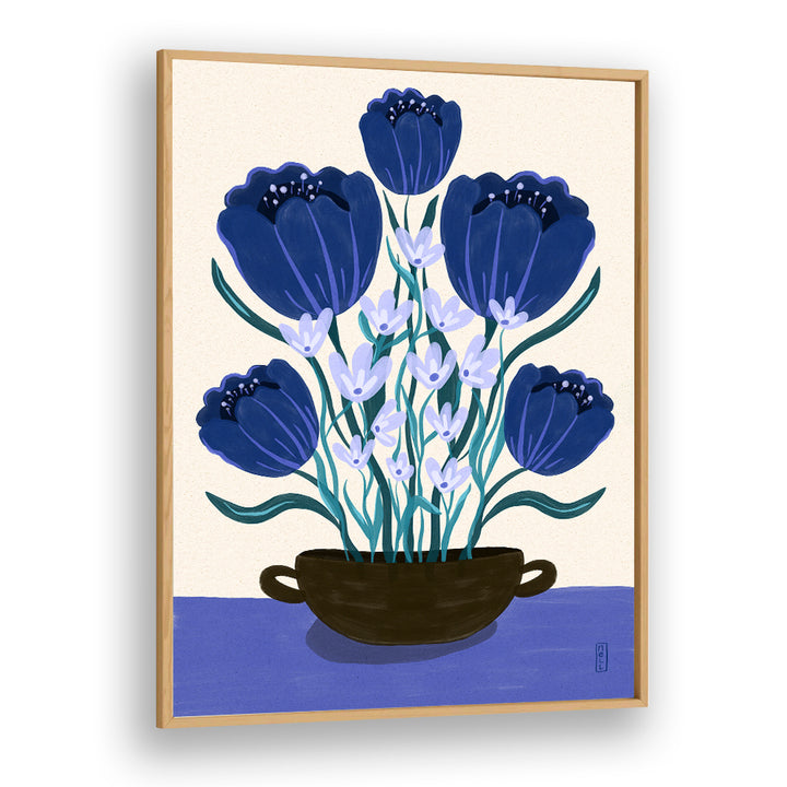 BLUE FLORAL ARRANGEMENT