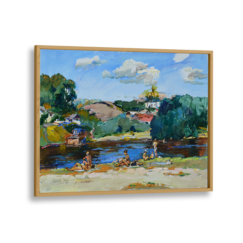 BATHERS ON THE RIVERBANK