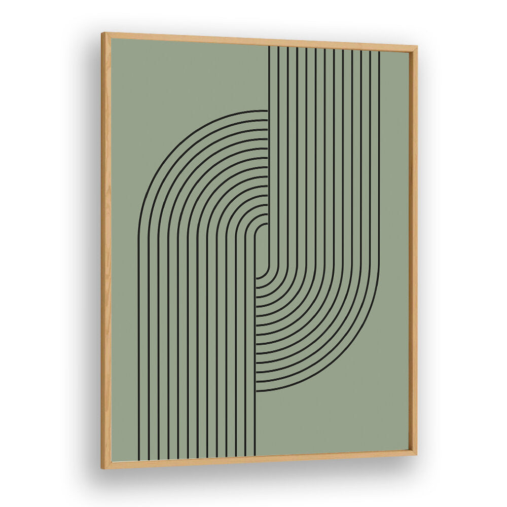 BAUHAUS BOHO SAAGE GREEN V , BOHO ART PAINTINGS