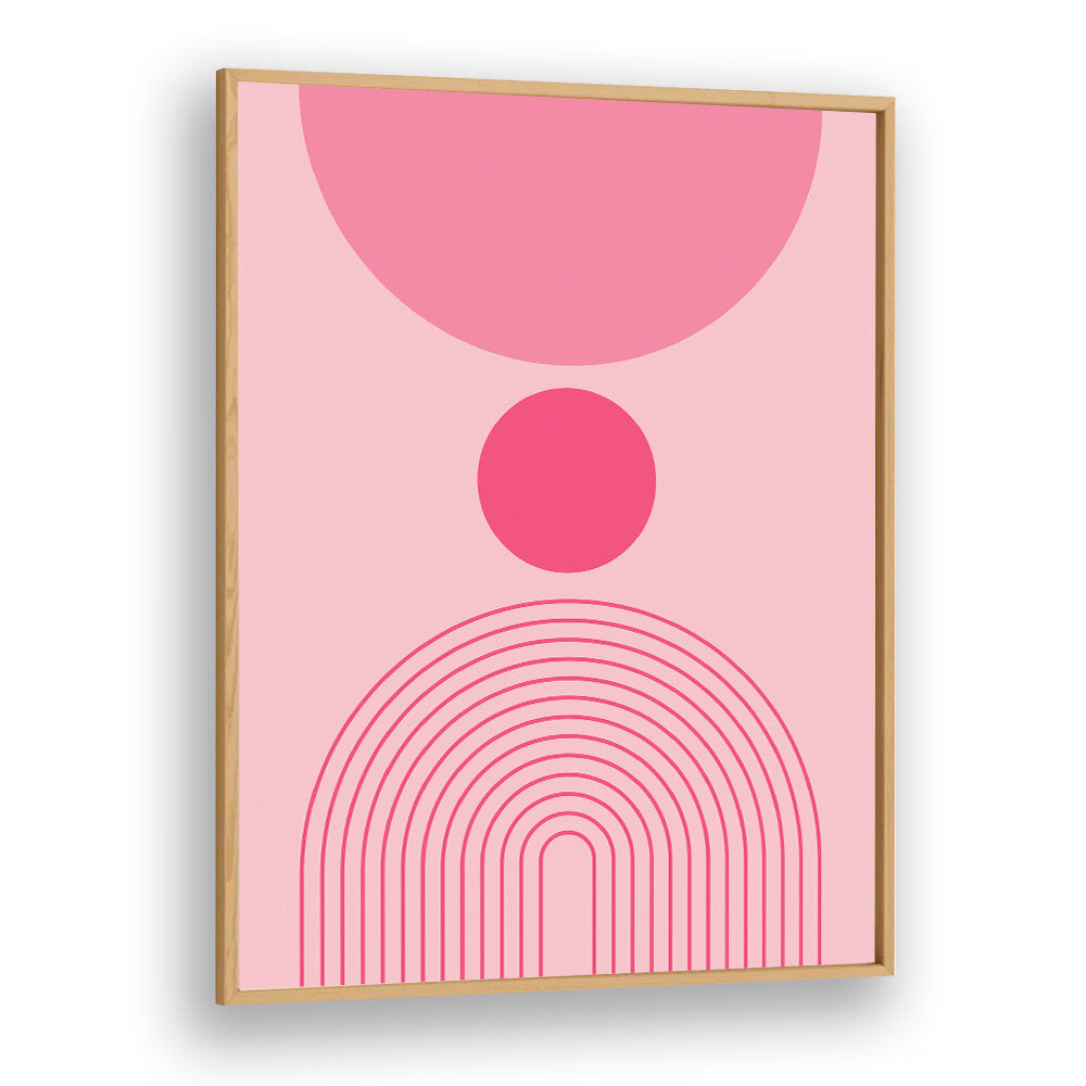 BAUHAUS BOHO PINK I ,BOHO ART PAINTINGS