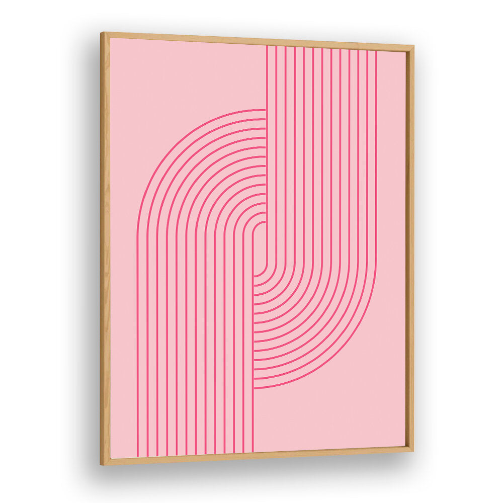 BAUHAUS BOHO PINK V , BOHO ART PAINTINGS