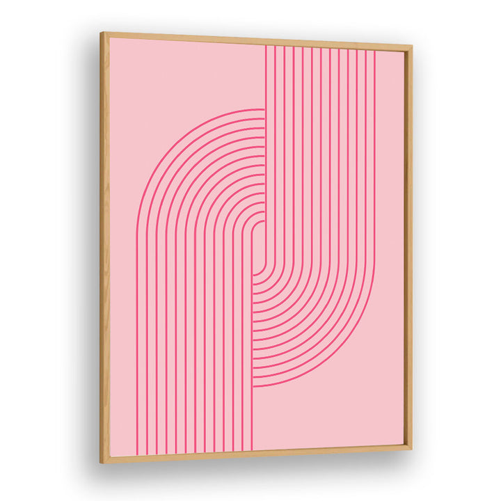 BAUHAUS BOHO PINK V , BOHO ART PAINTINGS