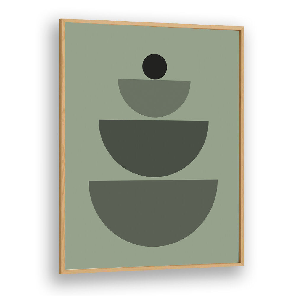 BAUHAUS BOHO SAAGE GREEN IV , BOHO ART PAINTINGS