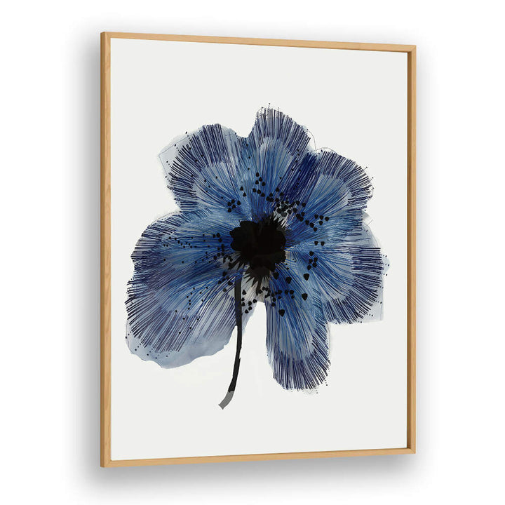 BLUE FLOWER II , FLORAL FLOWER PAINTINGS