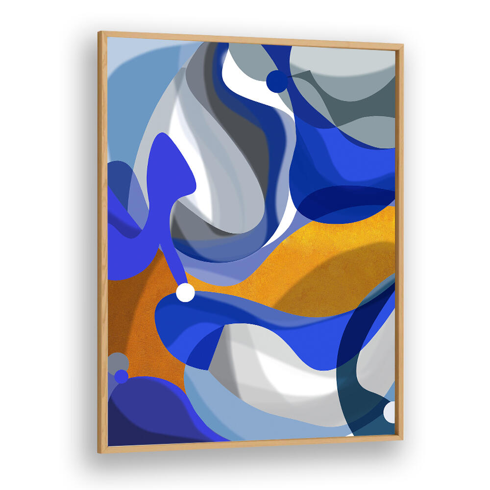 BLUE GOLDEN , ABSTRACT PAINTINGS