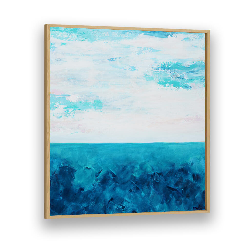 BLUE OCEAN AND A CLOUDY SKY