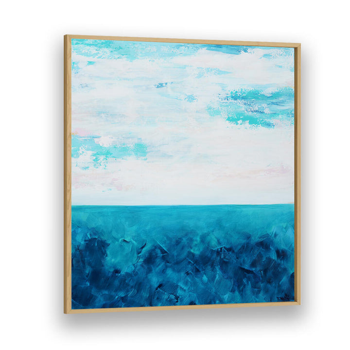 BLUE OCEAN AND A CLOUDY SKY