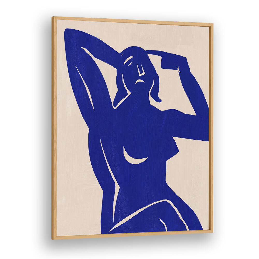 BLUE SILHOUETTE MUSE , PORTRAITS & FIGURATIVE ILLUSTRATIONS
