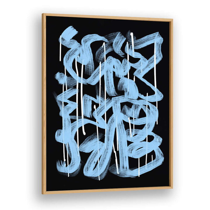 BLUE ABSTRACT CALLIGRAPHY , ABSTRACT PAINTINGS