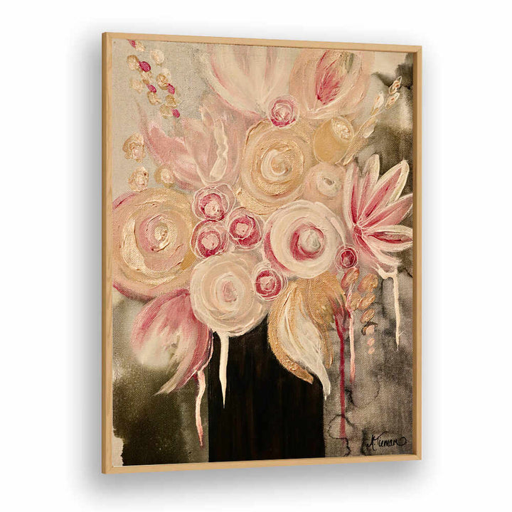 Blush Floral Flower Paintings showcase elegant blooms in soft colors, perfect for enhancing any room's decor.