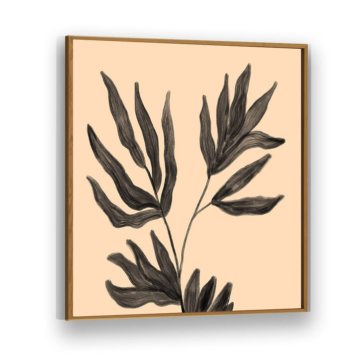 Elegant BOTANICAL ABSTRACT III, FLORAL FLOWER PAINTINGS featuring detailed leaves, enhancing any living space beautifully.