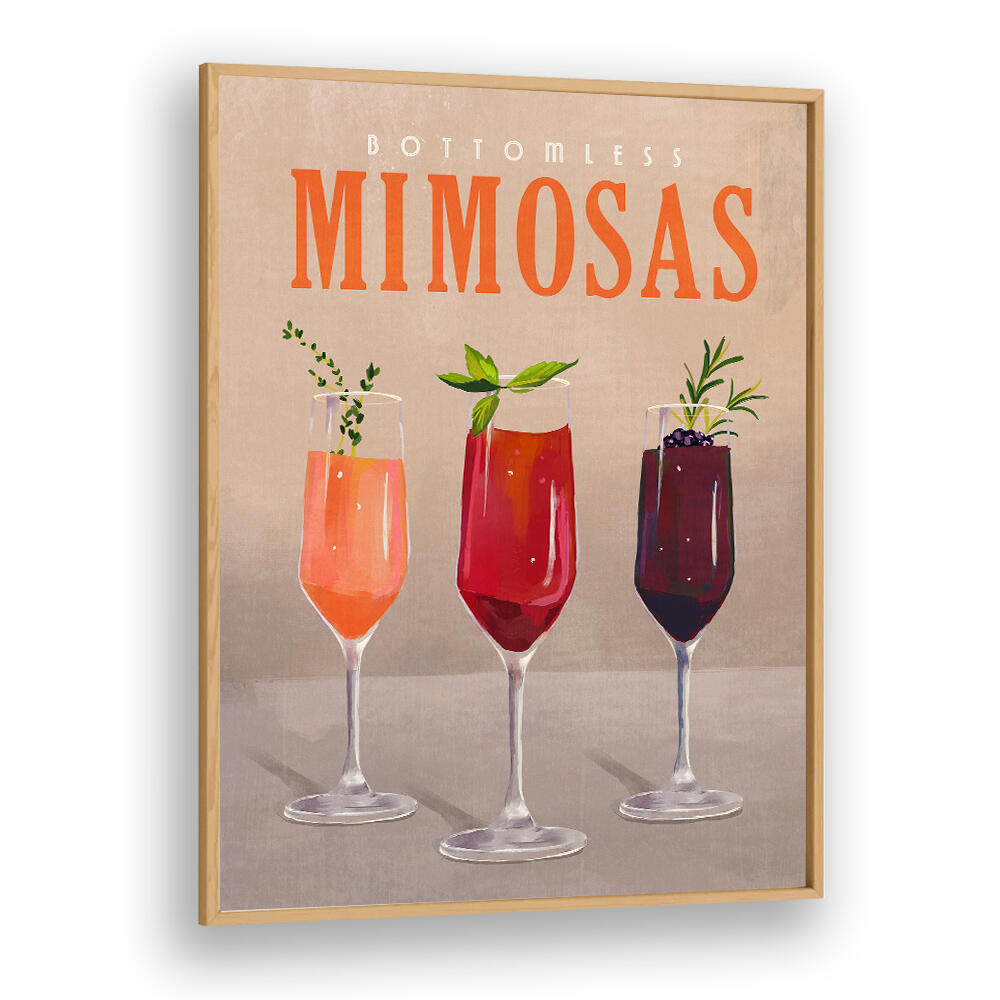 BOTTOMLESS MIMOSAS PASTEL , BAR & CAFE ART
