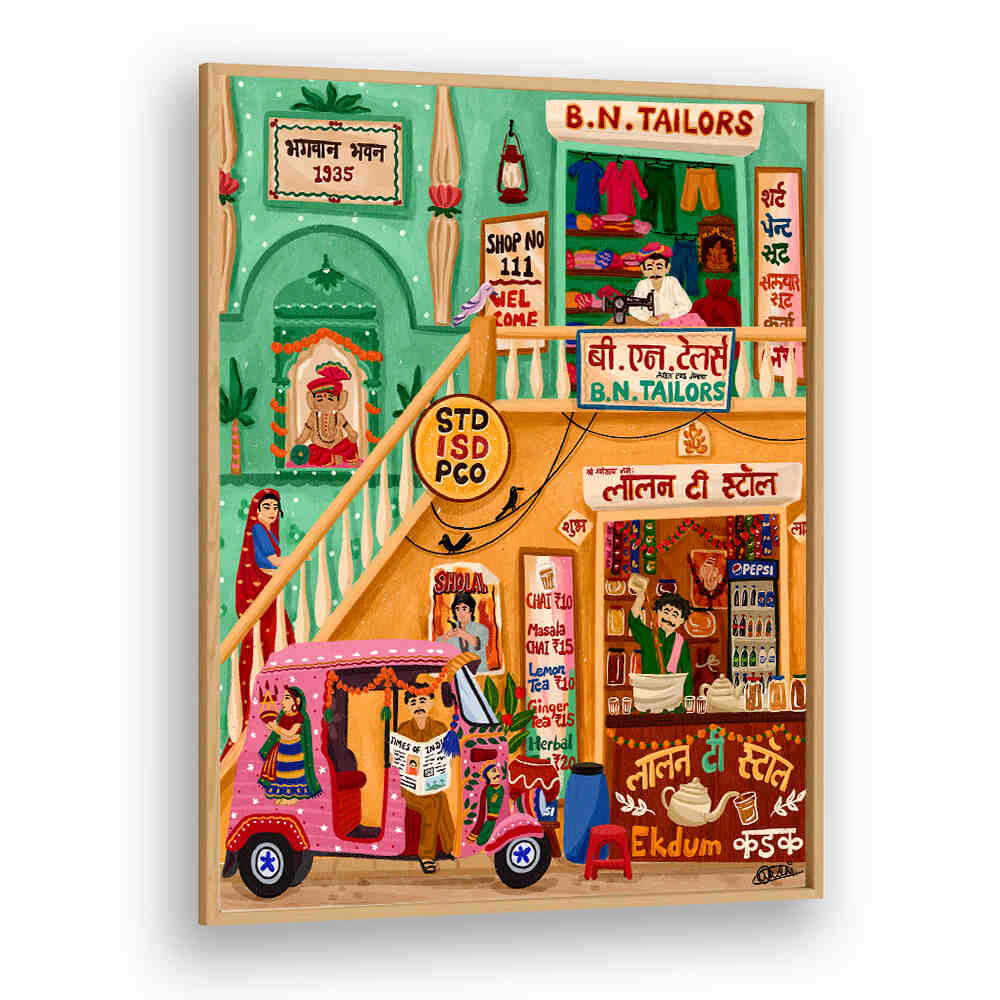 CHAI AND TAILOR , INDIAN ART PAINTINGS