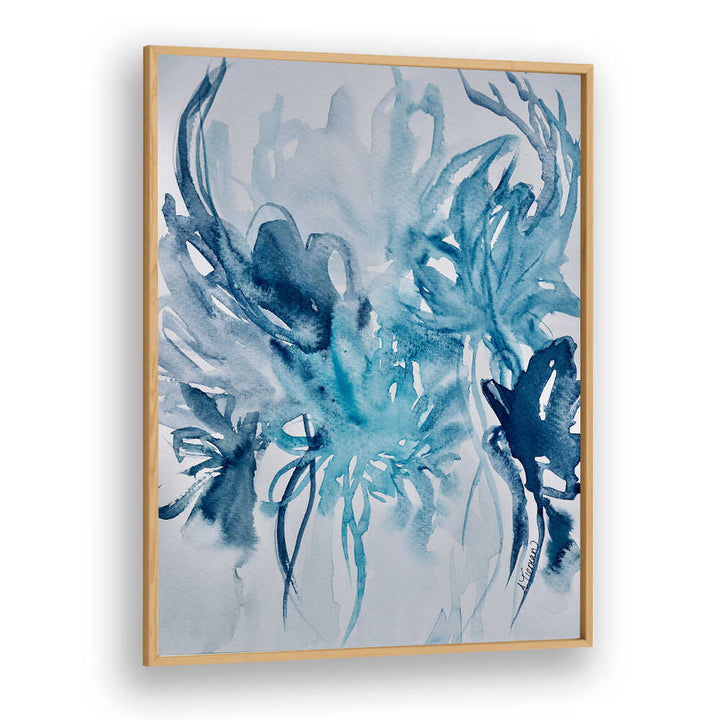 Elevate your decor with CARELESS WHISPER, ABSTRACT PAINTINGS featuring stunning blue hues and captivating designs.