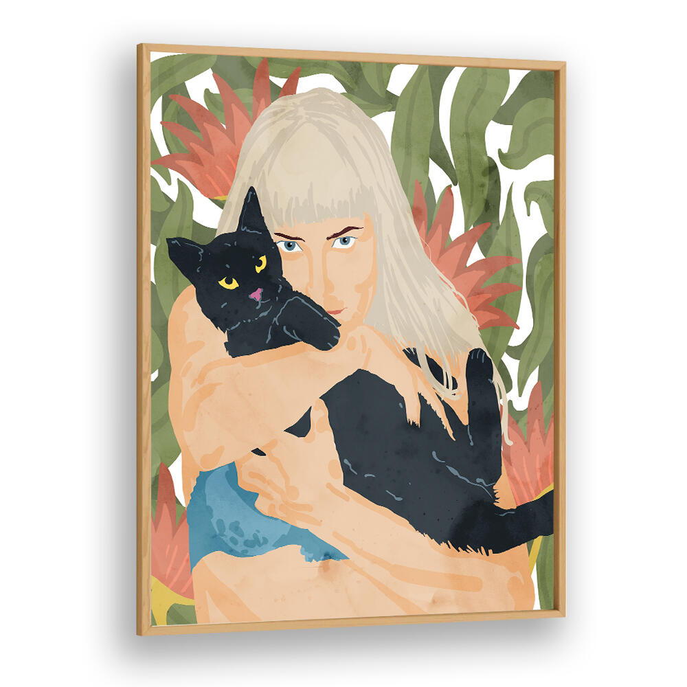CAT LADY , PORTRAITS & FIGURATIVE ILLUSTRATIONS