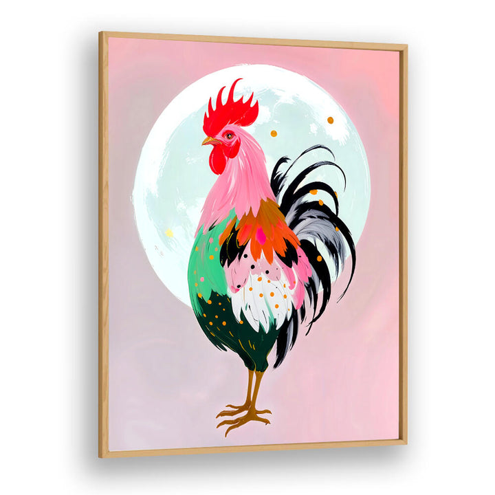 CHARM NEVER HURT A ROOSTER , ANIMAL PAINTINGS