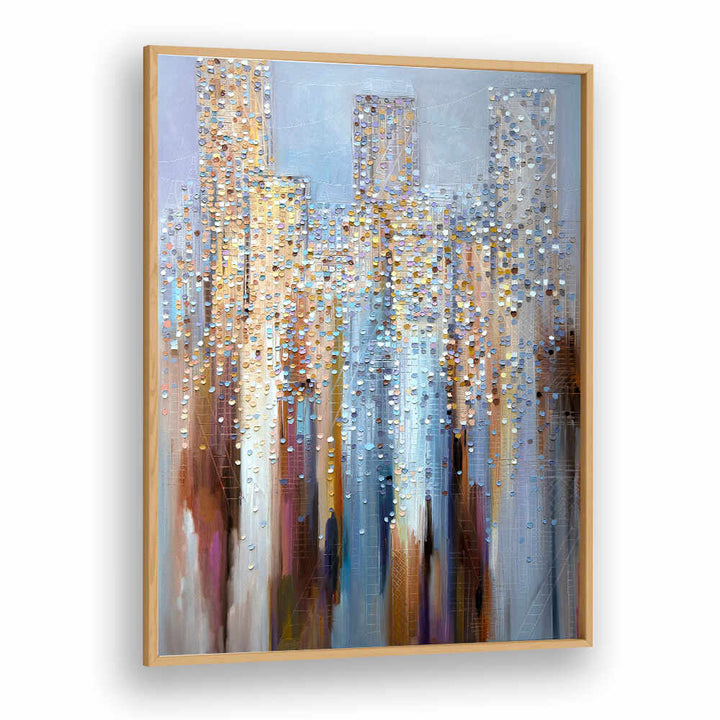 CITY IN THE CLOUDS , MODERN IMPRESSIONISM PAINTINGS