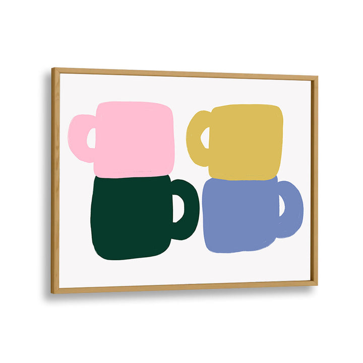COLORFUL COFFEE MUGS , BAR & CAFE ART