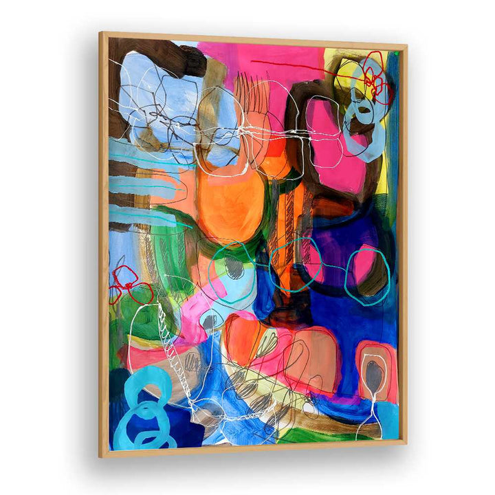 Vibrant COMPOSITION FOR A SUNDAY MORNING II, ABSTRACT PAINTINGS, perfect for enhancing modern living spaces.