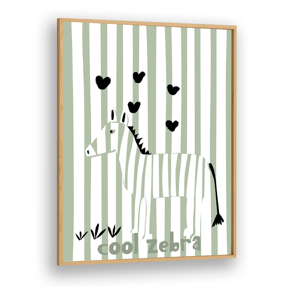 COOL ZEBRA WITH HEARTS
