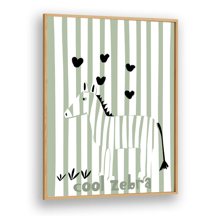 COOL ZEBRA WITH HEARTS