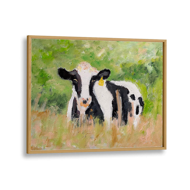 COVERED IN CLOVER , ANIMAL PAINTINGS