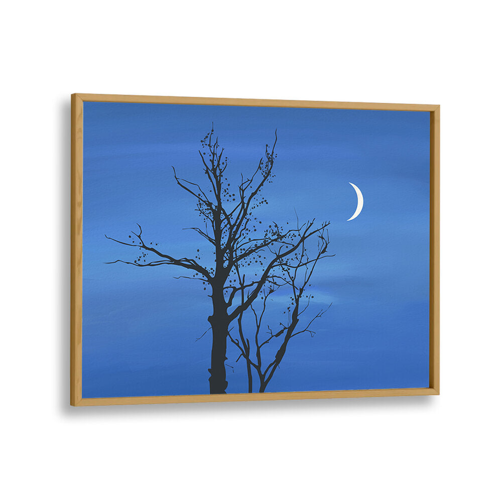 CRESCENT BLUE SKY , LANDSCAPE PAINTINGS