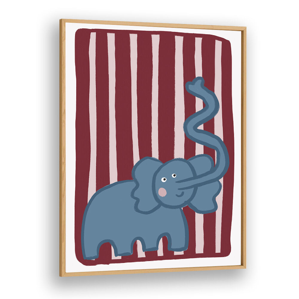 CURIOUS BLUE ELEPHANT , KIDS ROOM PAINTINGS
