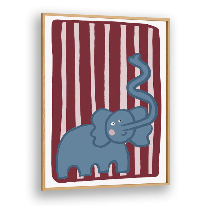 CURIOUS BLUE ELEPHANT , KIDS ROOM PAINTINGS