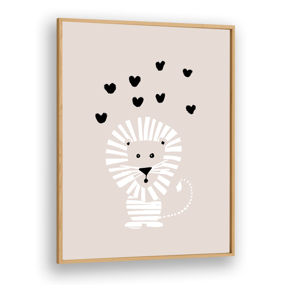 CUTE LION LOVE HEARTS