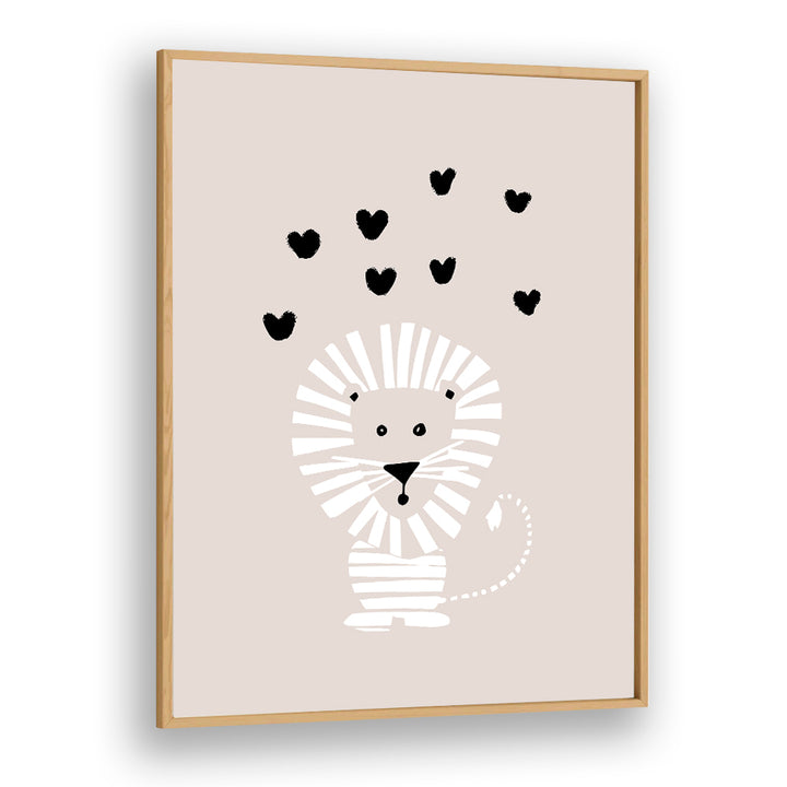 CUTE LION LOVE HEARTS