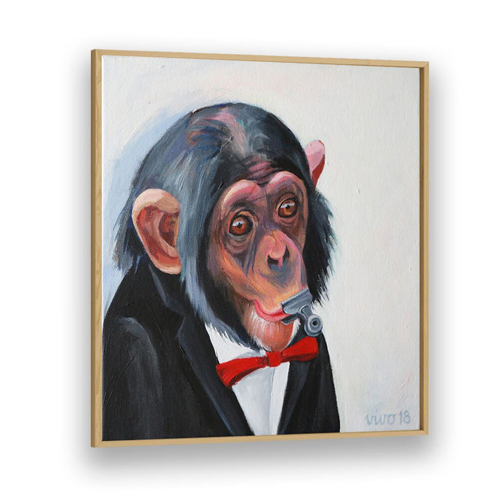 Dapper Chimp Whistle comic poster featuring vibrant artwork, perfect for comic book decor enthusiasts.