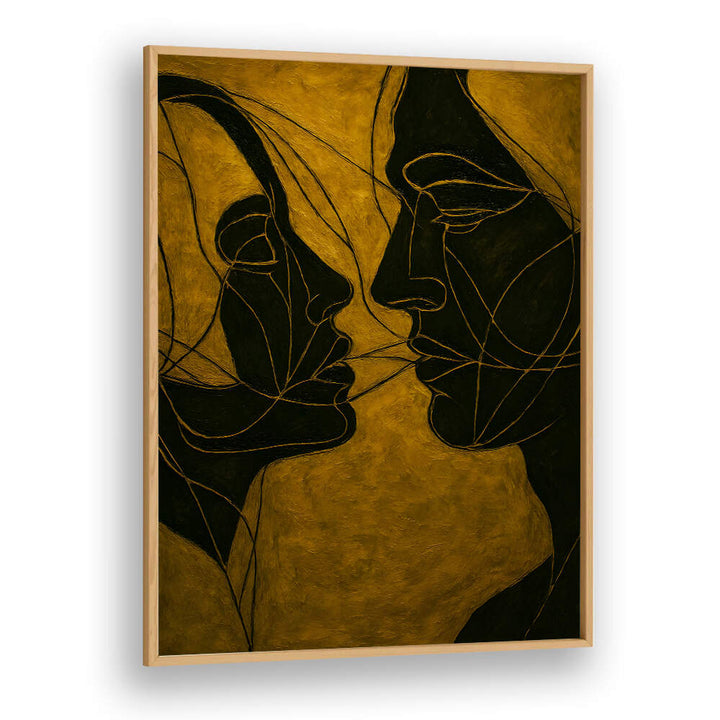 DIALOGUE IN SHADOW , EXPRESSIONISM PAINTINGS